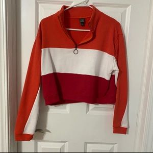 Wild Fable Striped Half Zip